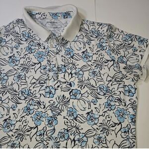 Bonobos Men's Stretch Pique Polo Golssen Floral‎ Slim Fit Hawaiian Size Medium